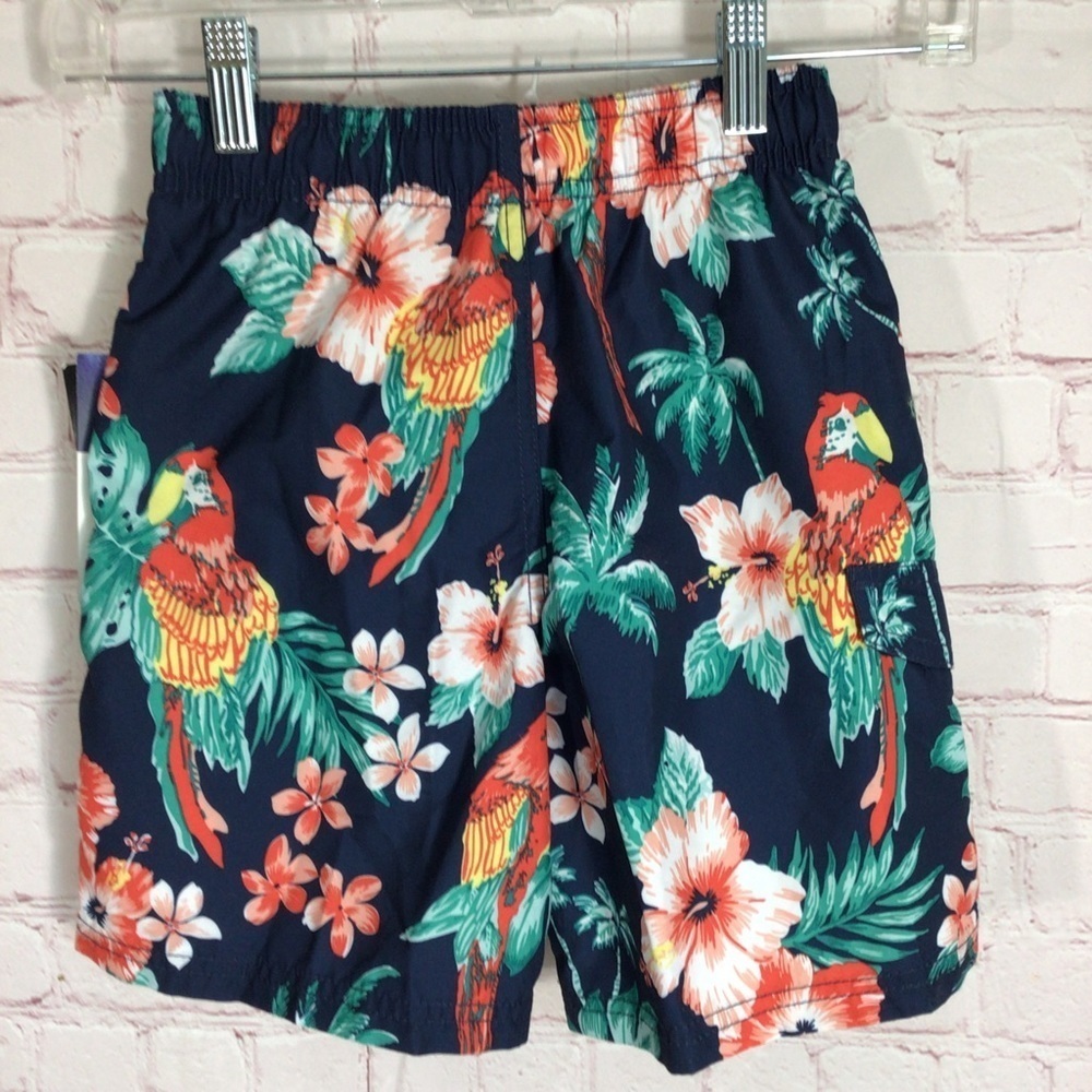 Kanu Surf Fiji Blue Tropical Print Board Shorts - Size Medium (5/6) - Picture 2 of 7